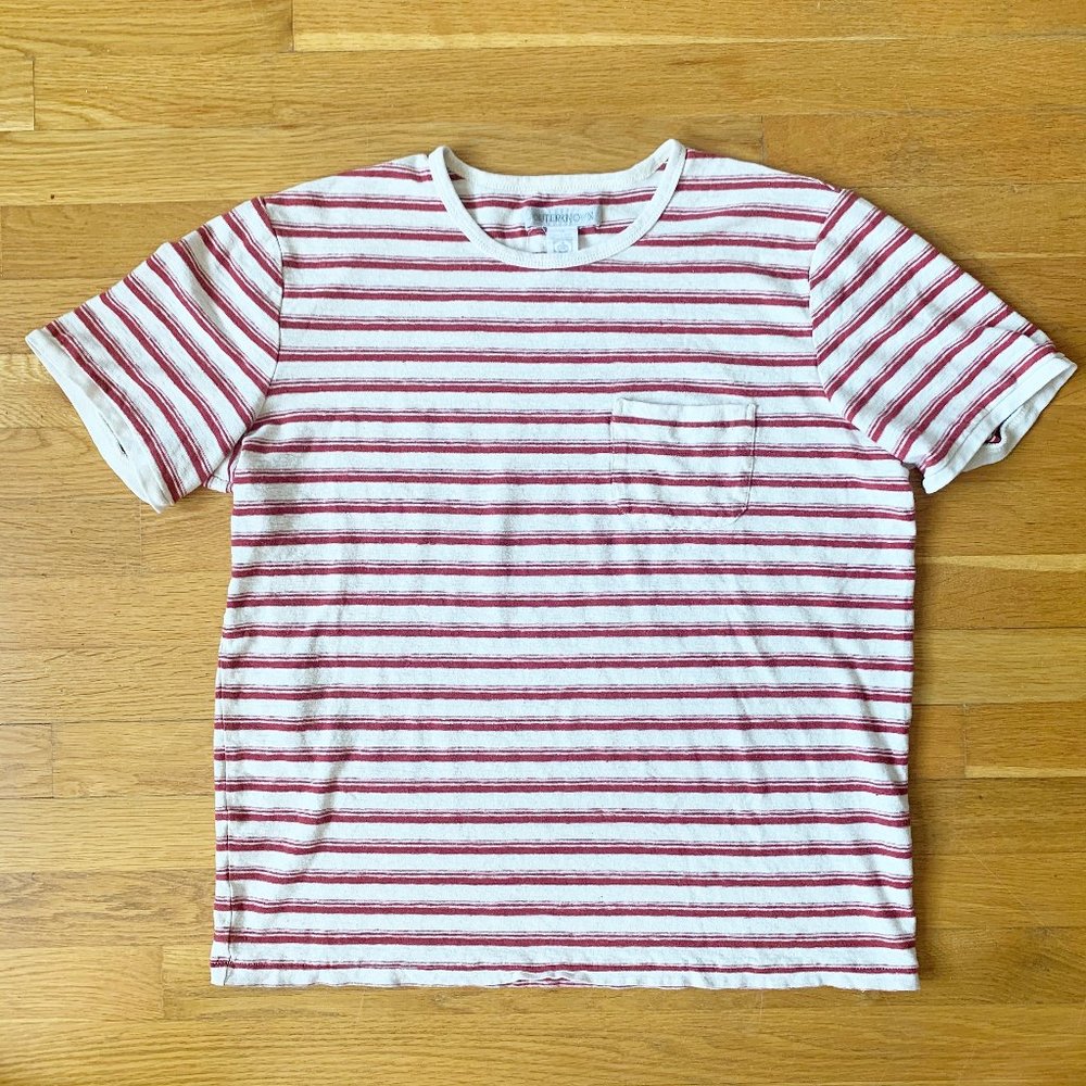 Men's Outerknown - Red and White Striped Tee